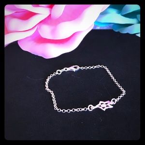 🎀BOGO🎀 Sterling silver star rolo chain bracelet